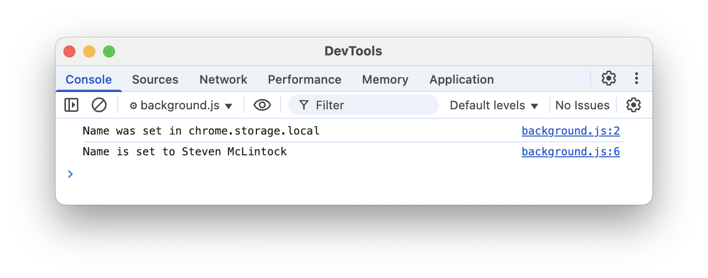 Using the chrome.storage.local API